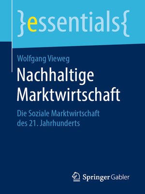 cover image of Nachhaltige Marktwirtschaft